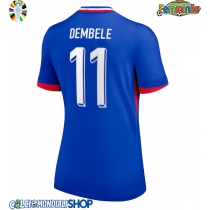 Maglie da calcio Francia Ousmane Dembele #11 Prima Maglia Femminile Europei 2024 Manica Corta